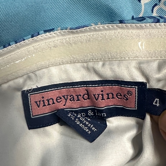 Vineyard Vines Blue and White Silk Dress - Picture 10 of 10